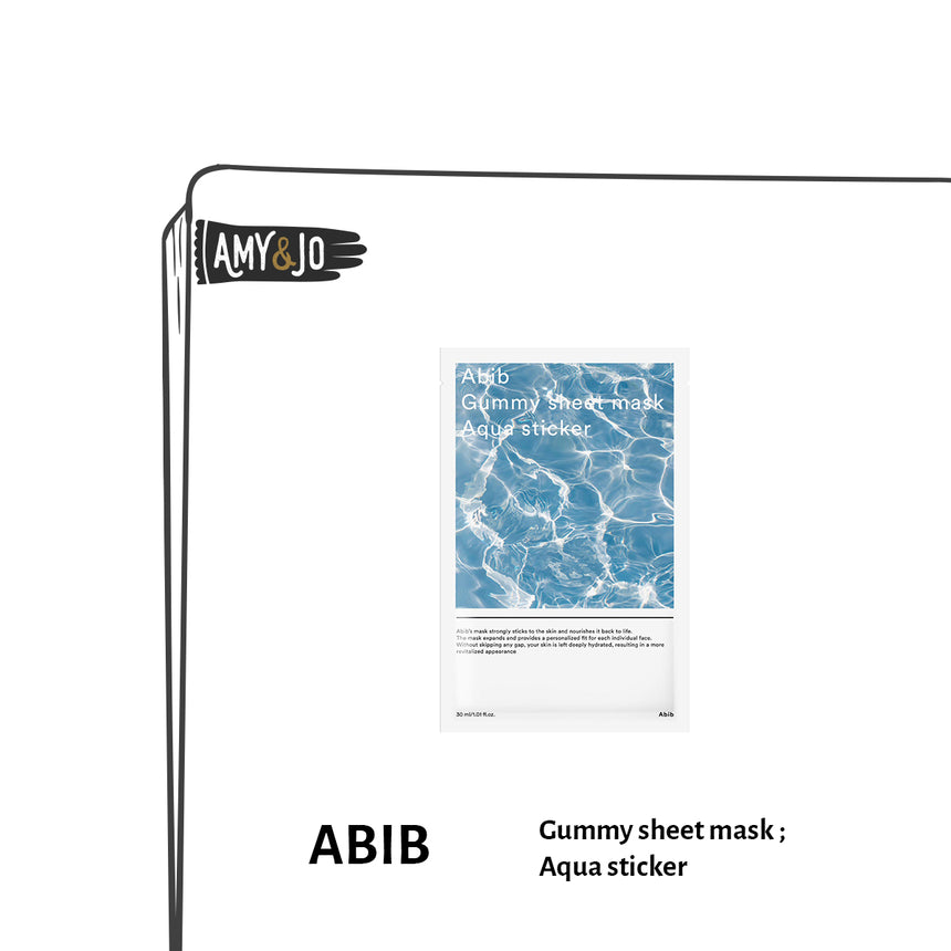 [ABIB/アビブ] 弱酸性マスク＃アクアステッカー[10EA]_Gummy sheet mask ; Aqua sticker
