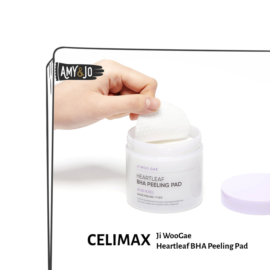 [CELIMAX/セリマックス] 消しゴムパッドビーエッチエーピーリングパッド_Heartleaf BHA Peeling Pad