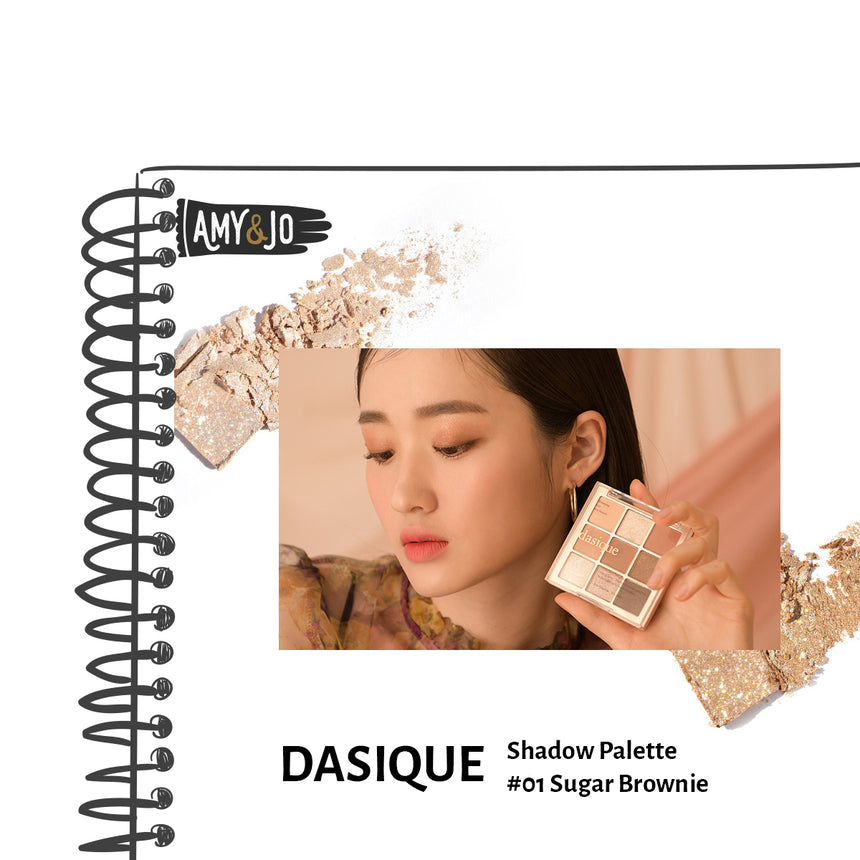 [DASIQUE/デイジーク] シャドーパレット#01シュガー ブラウニー_Shadow Palette #01 Sugar Brownie