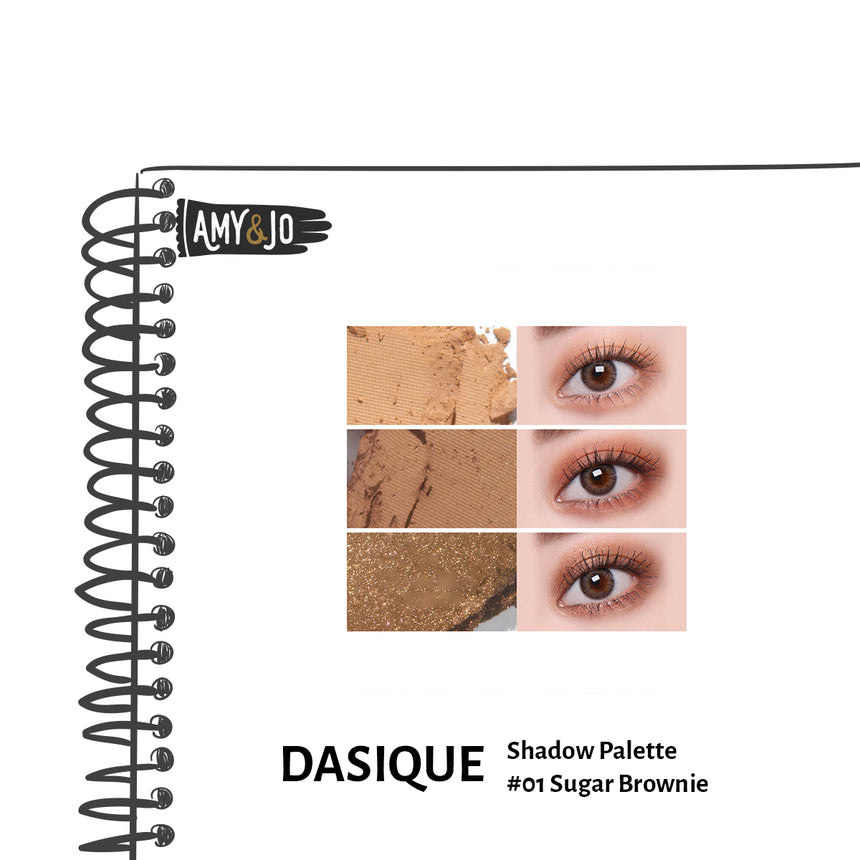 [DASIQUE/デイジーク] シャドーパレット#01シュガー ブラウニー_Shadow Palette #01 Sugar Brownie