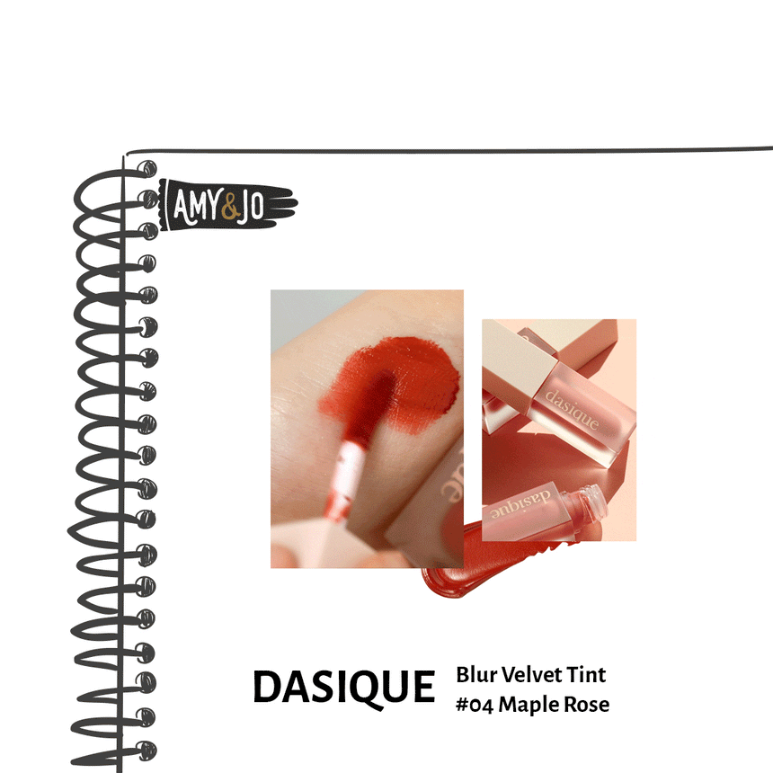 [DASIQUE/デイジーク] ブラーベルベットティント#04メープルローズ_Blur Velvet Tint #04 Maple Rose