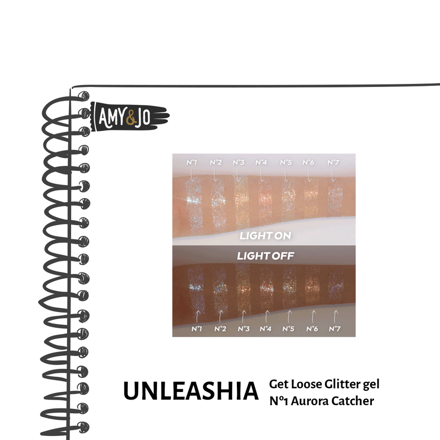 [UNLEASHIA/アンリシア] ゲットルーズグリッタージェル#01オーロラキャッチャー_Get Loose Glitter gel Nº 1 Aurora Catche