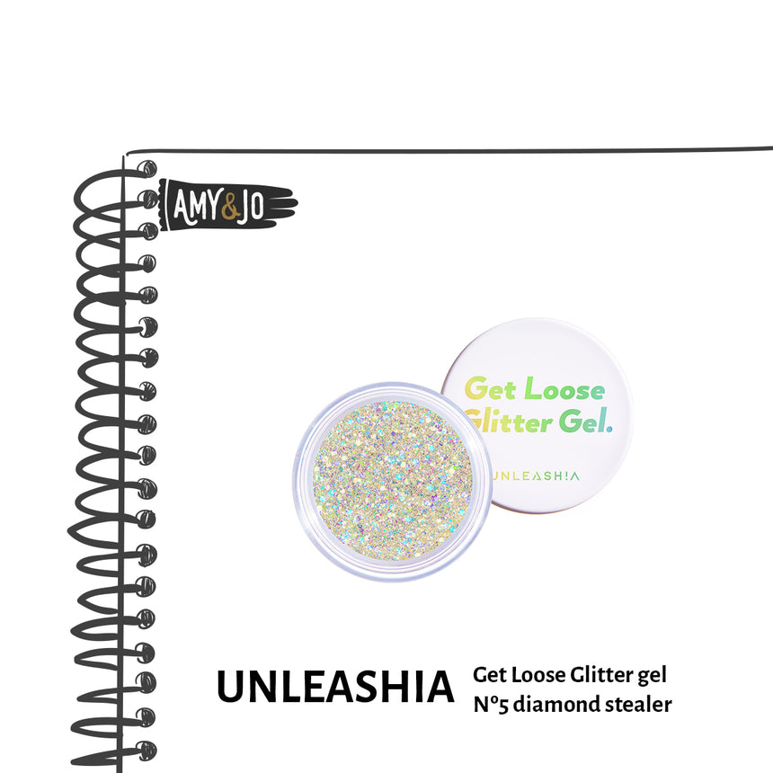 [UNLEASHIA/アンリシア] ゲットルーズグリッタージェル#05ダイヤモンドスティラー_Get Loose Glitter gel Nº 5 diamond stealer