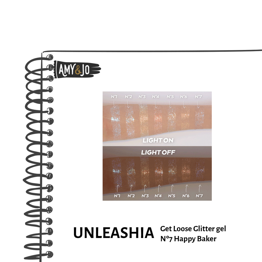 [UNLEASHIA/アンリシア] ゲットルーズグリッタージェル#07ハッピーベーカー+_Get Loose Glitter gel Nº 7 Happy Baker