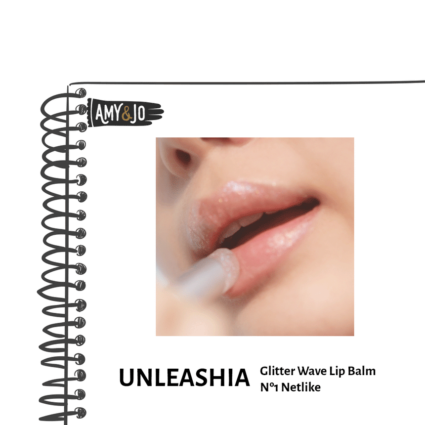 [UNLEASHIA/アンリシア] グリタリーウェーブリップバーム#01ネットライク_Glitter Wave Lip Balm Nº 1 Netlike