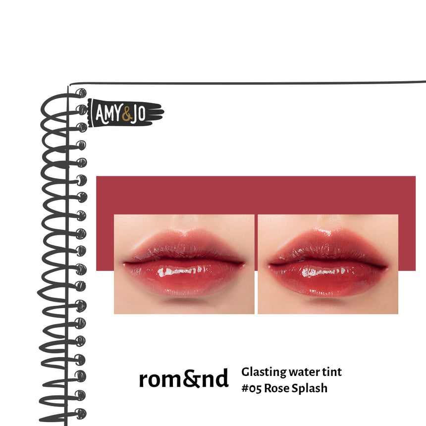 ロムアンド 05 ローズスプラッシュ グラスティング ウォーターティント
