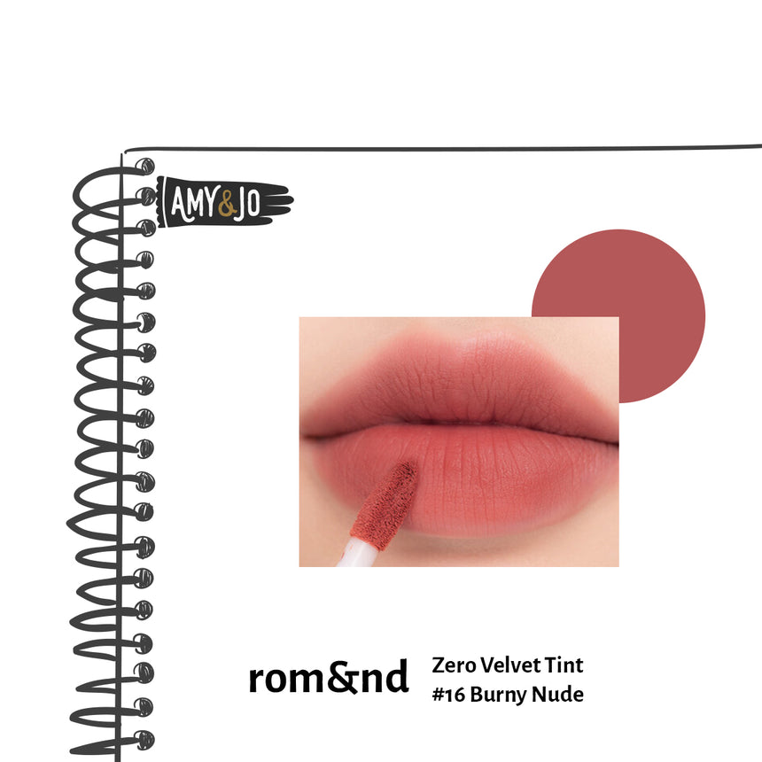 [ROMAND/ロムアンド] ゼロベルベットティント＃16バニーヌード_Zero Velvet #16 Burny Nude