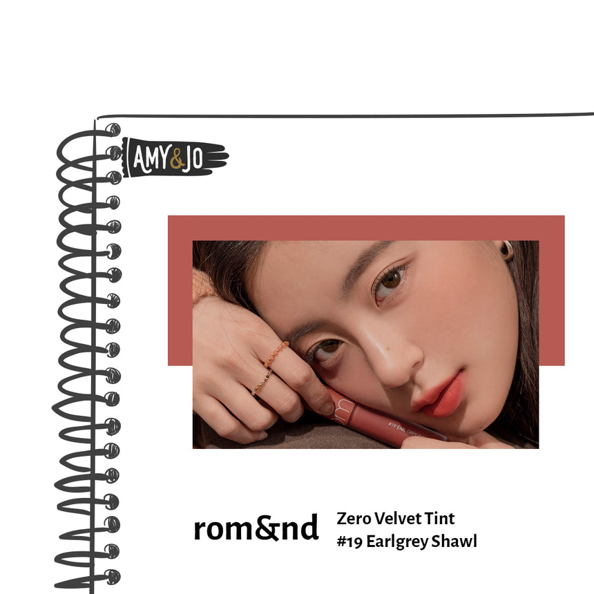 [ROMAND/ロムアンド] ゼロベルベットティント＃19アールグレイショール_Zero Velvet #19 Earlgrey Shawl