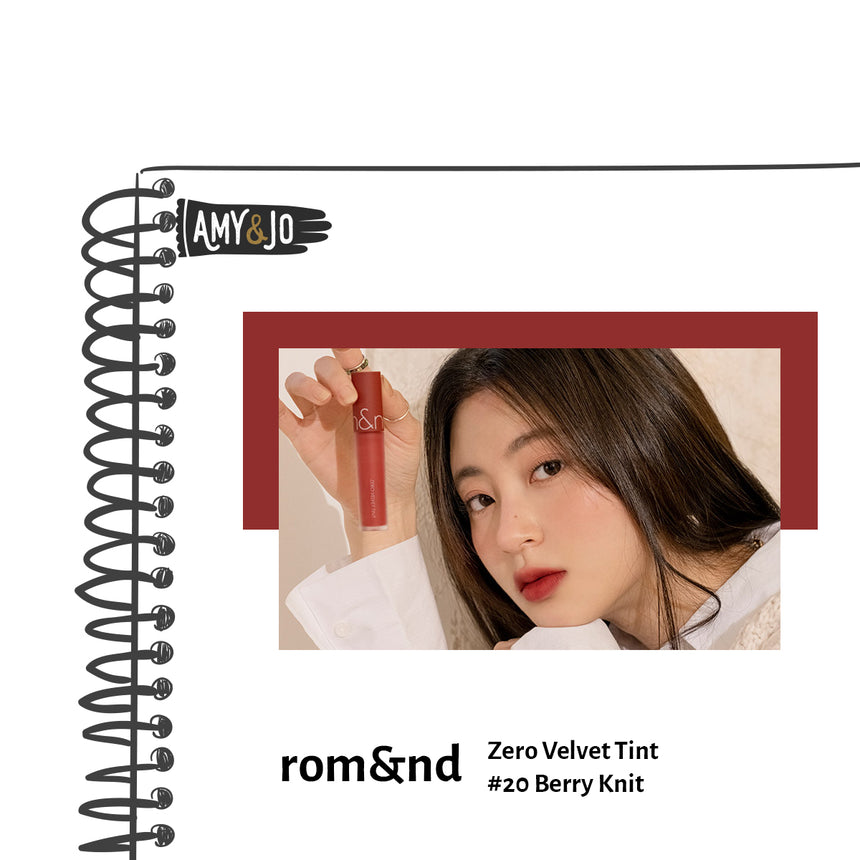 [ROMAND/ロムアンド] ゼロベルベットティント＃20ベリーニット_Zero Velvet #20 Berry Knit