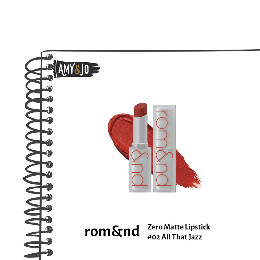 [ROMAND/ロムアンド] ゼロマットリップスティック＃02オールザットジャズ_Zero Matte Lipstick #02 All That Jazz
