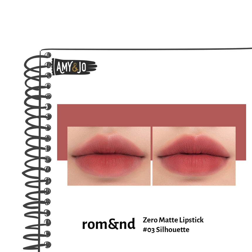 [ROMAND/ロムアンド] ゼロマットリップスティック＃03シルエット_Zero Matte Lipstick #03 Silhouette