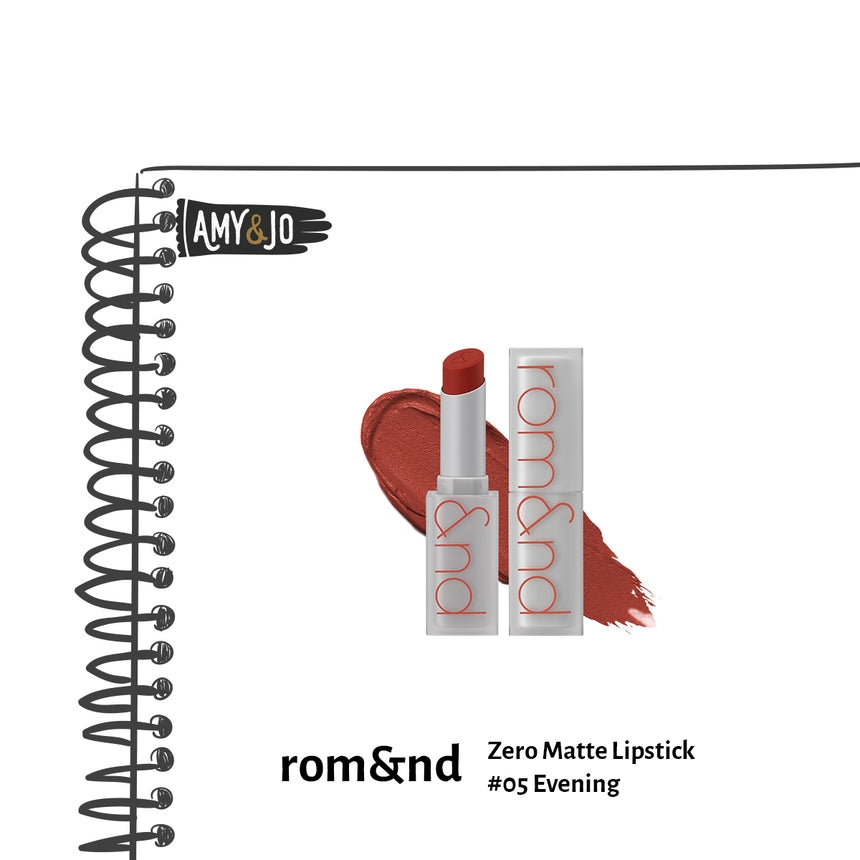 [ROMAND/ロムアンド] ゼロマットリップスティック＃05イブニング_Zero Matte Lipstick #05 Evening