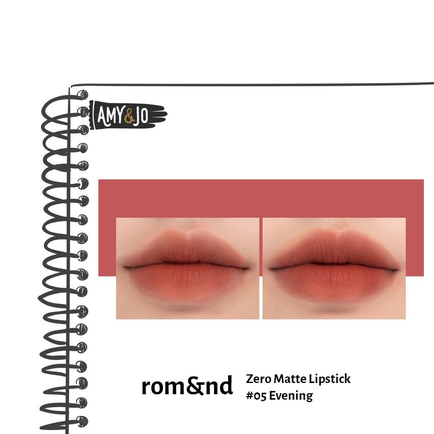 [ROMAND/ロムアンド] ゼロマットリップスティック＃05イブニング_Zero Matte Lipstick #05 Evening