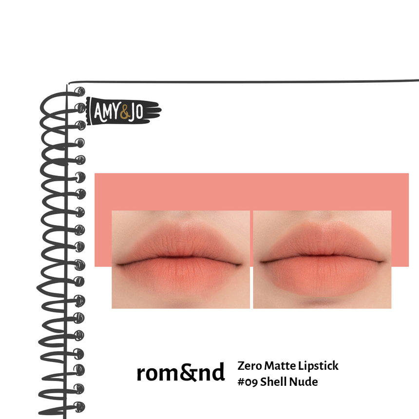 [ROMAND/ロムアンド] ゼロマットリップスティック＃09シェルヌード_Zero Matte Lipstick #09 Shell Nude