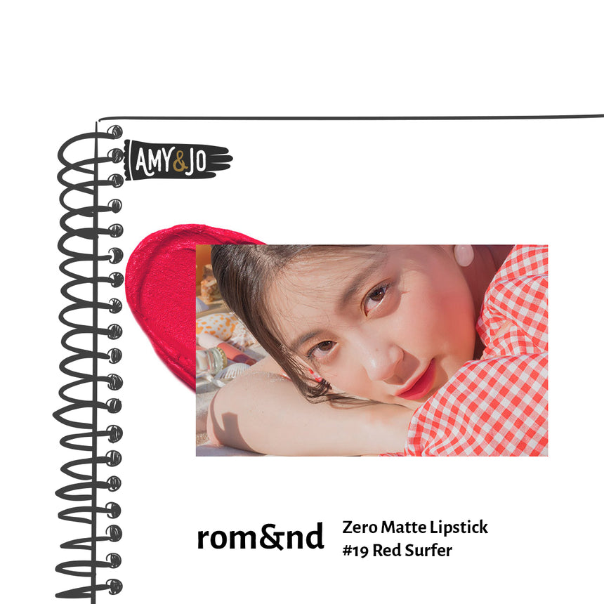 [ROMAND/ロムアンド] ゼロマットリップスティック＃19レッドサーファー_Zero Matte Lipstick #19 Red Surfer