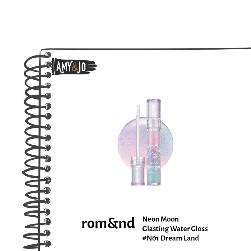 [ROMAND/ロムアンド] ネオンムングルスティングウォーターグロス＃N01ドリームランド_Neon Moon Glasting #N01 Dream Land
