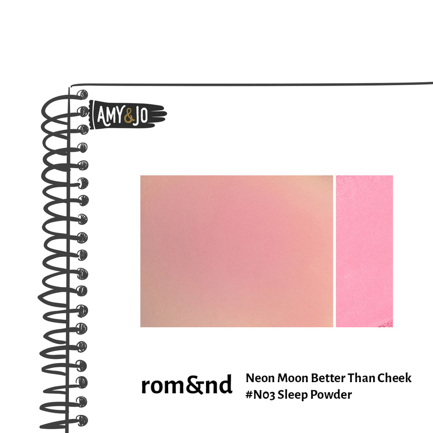 [ROMAND/ロムアンド] ベターザンチーク＃N03スリムパウダー_Neon Moon Better Than Cheek #N03 Sleep Powder