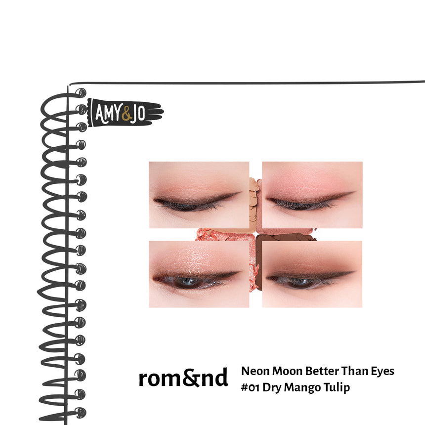 [ROMAND/ロムアンド] ネオンムンベターザンアイズ＃01ドライマンゴーチューリップ_Neon Moon Better Than Eyes#01 Dry Mango Tulip